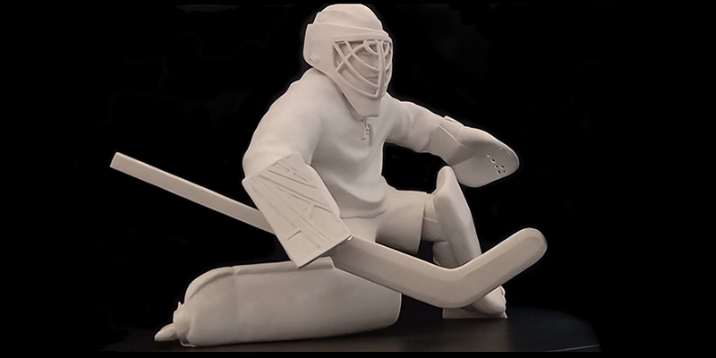 Hockey Goalie Sculpture