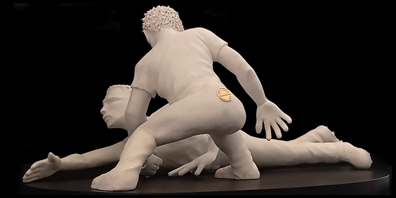 Baseball Players sculpture